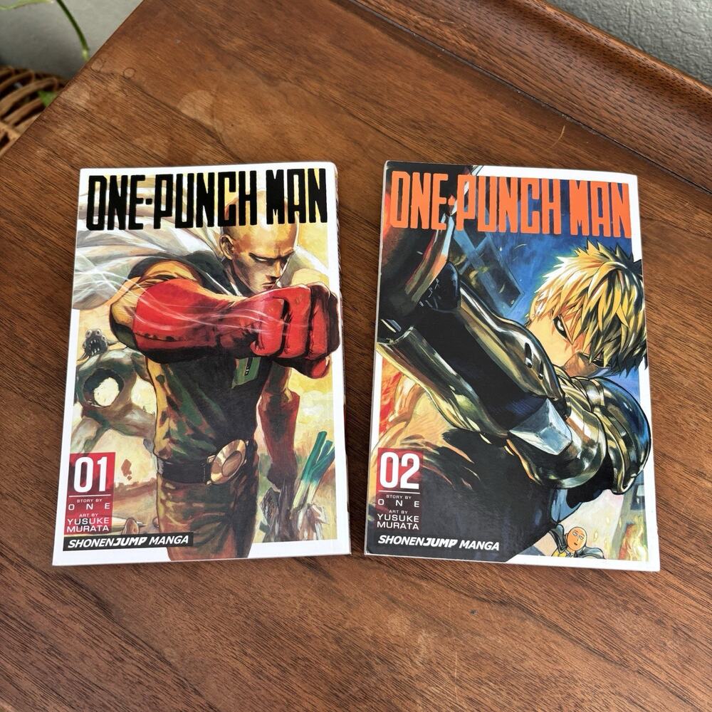 One-Punch Man - Vol. 1 & 2 Yusuke Murata Anime Good Condition